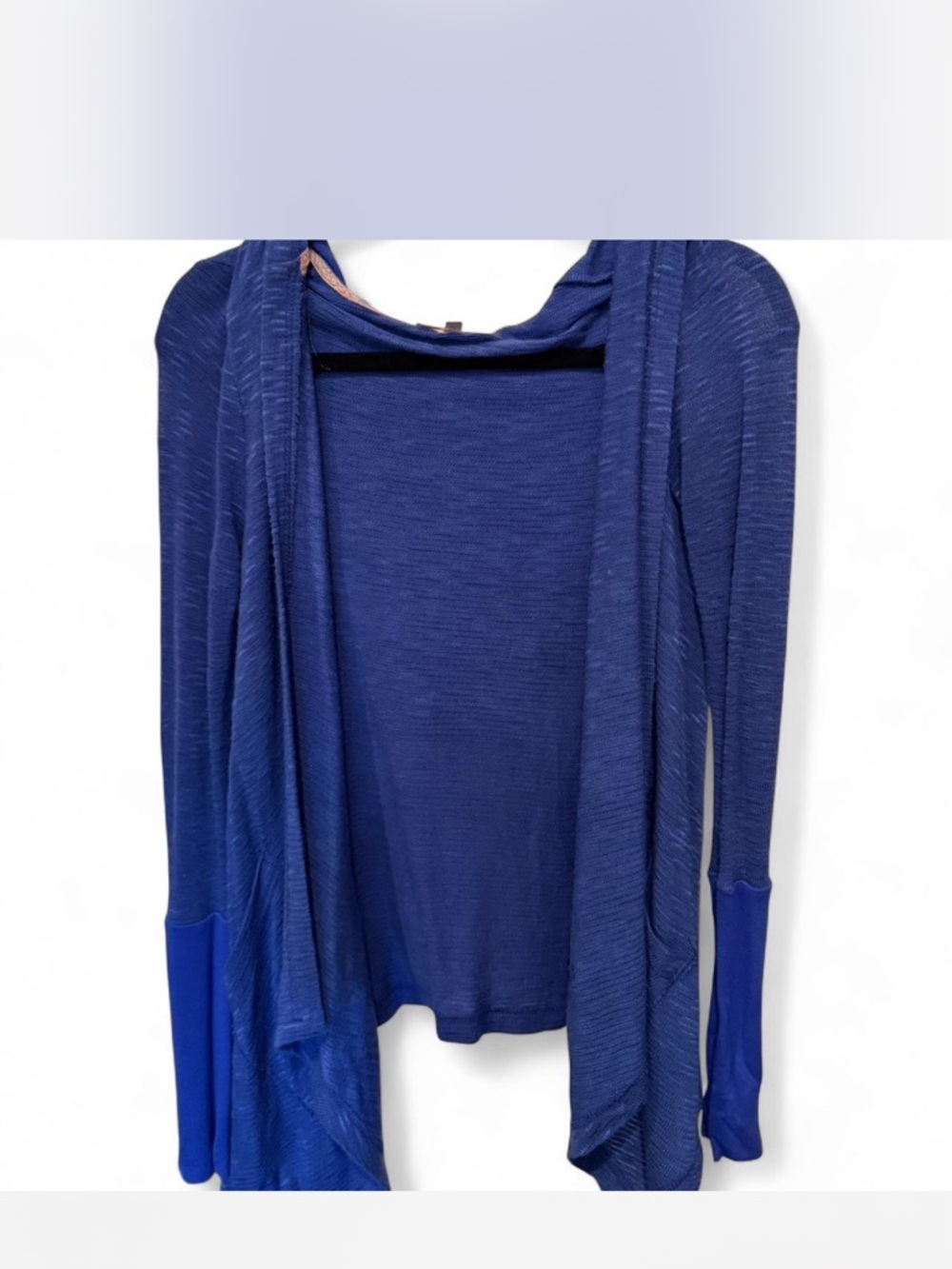Under Skies Royal Blue Open-Front Cardigan